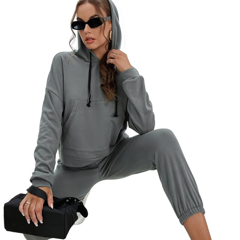 Sweat à Capuche Loose Casual Uni