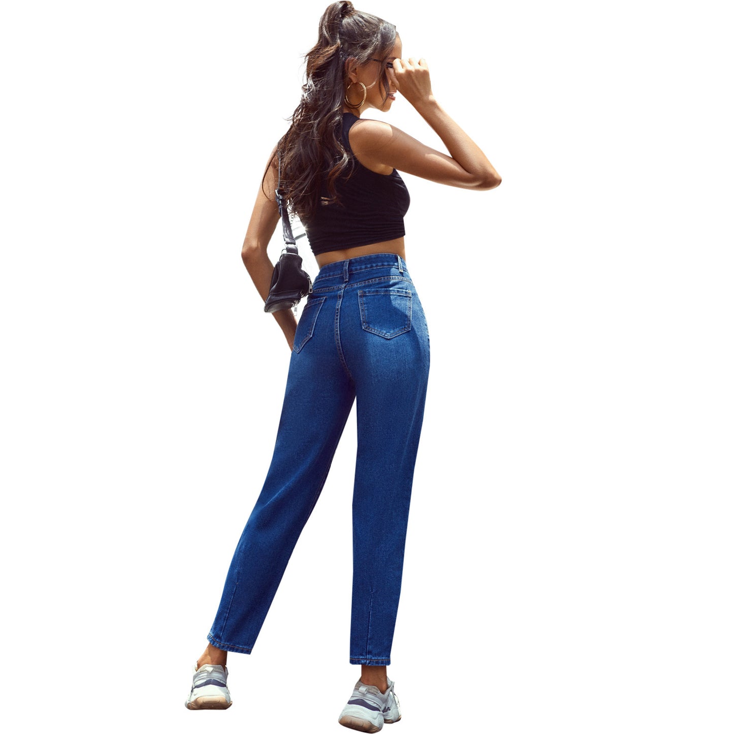 Jean Droit Taille Haute Insta Style