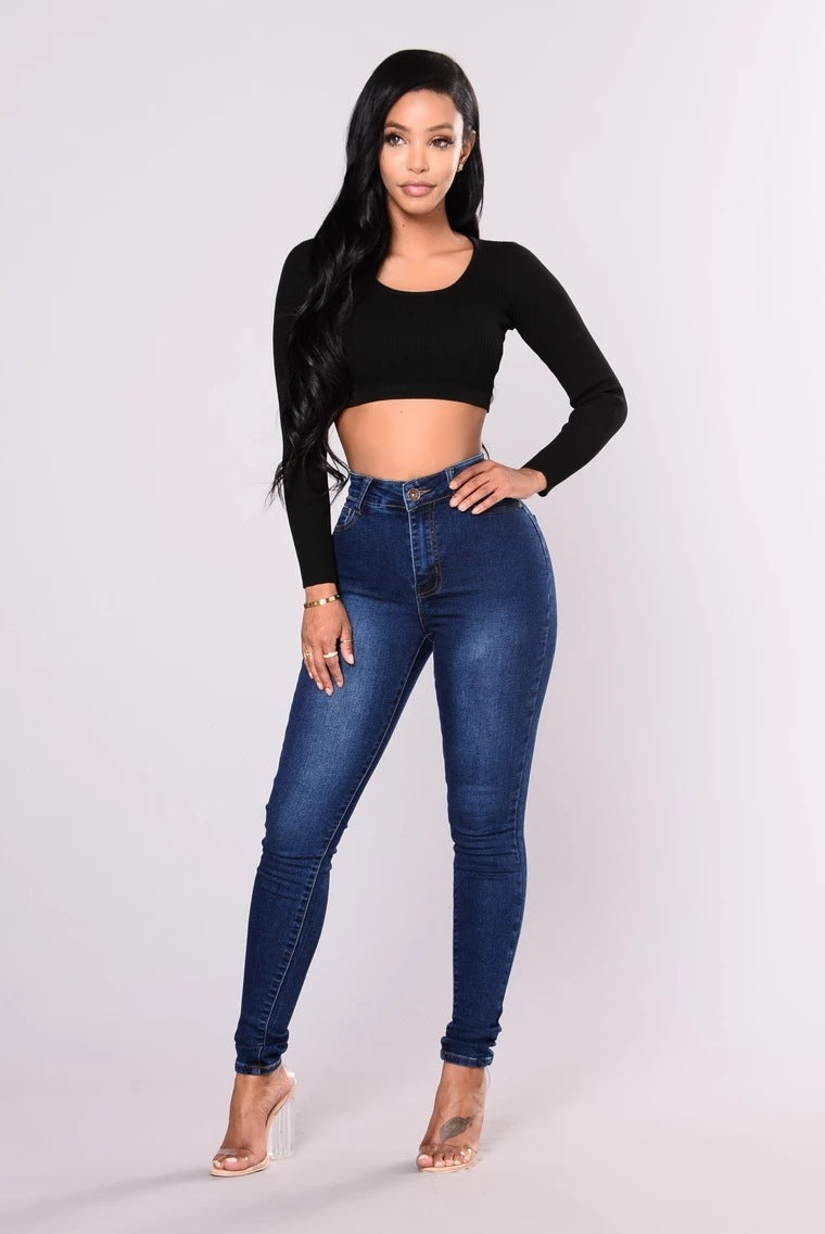 Jean Skinny Taille Haute Stretch