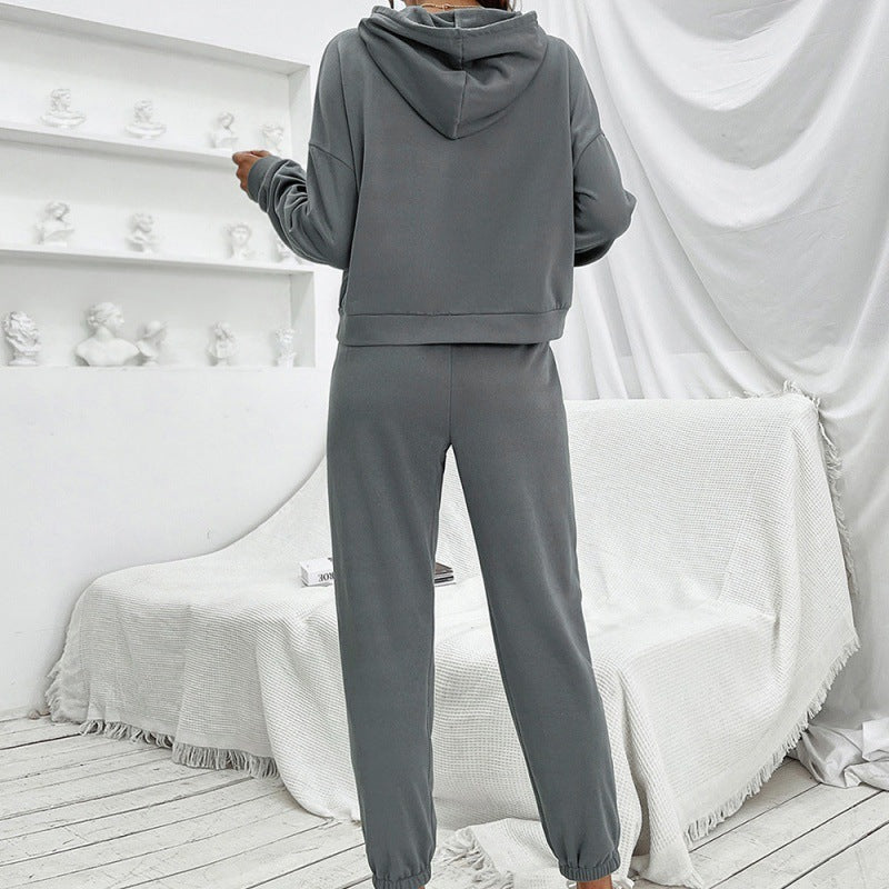 Sweat à Capuche Loose Casual Uni