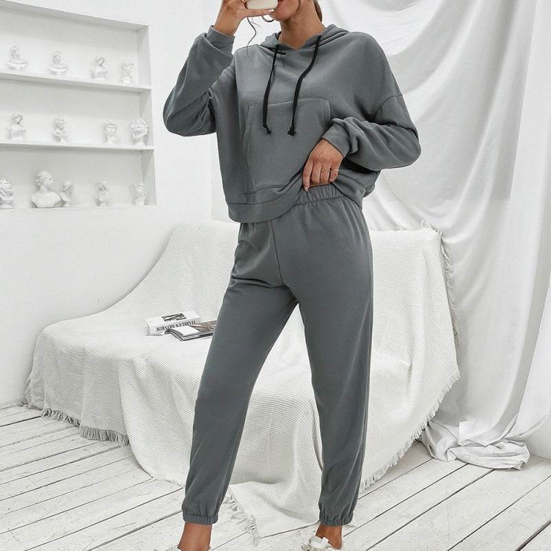 Sweat à Capuche Loose Casual Uni