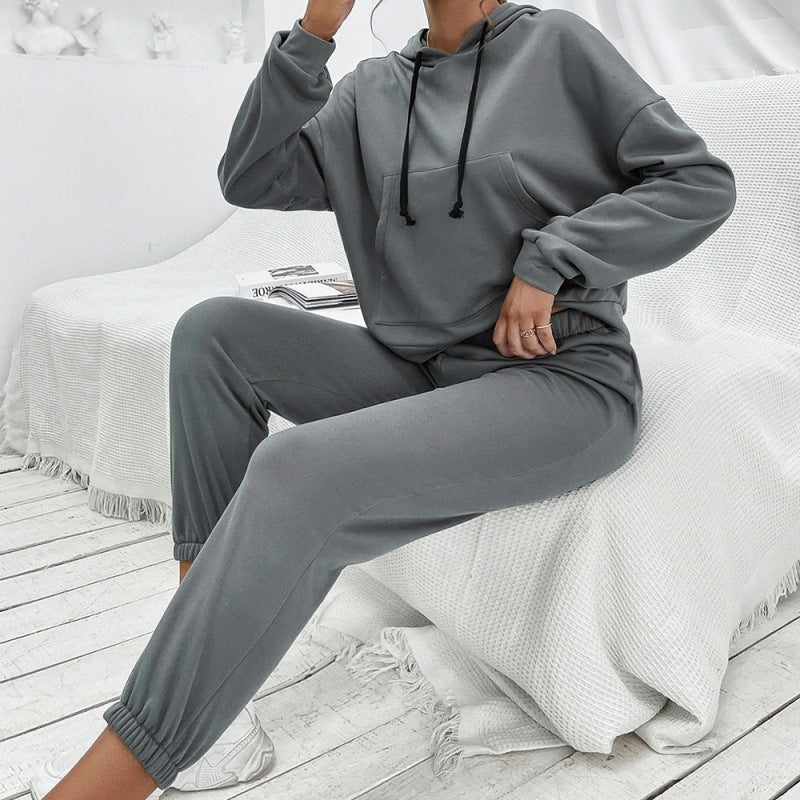 Sweat à Capuche Loose Casual Uni