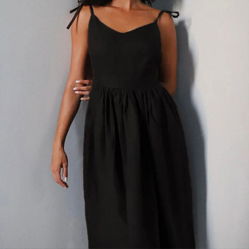 Robe Longue d’Été Échancrée