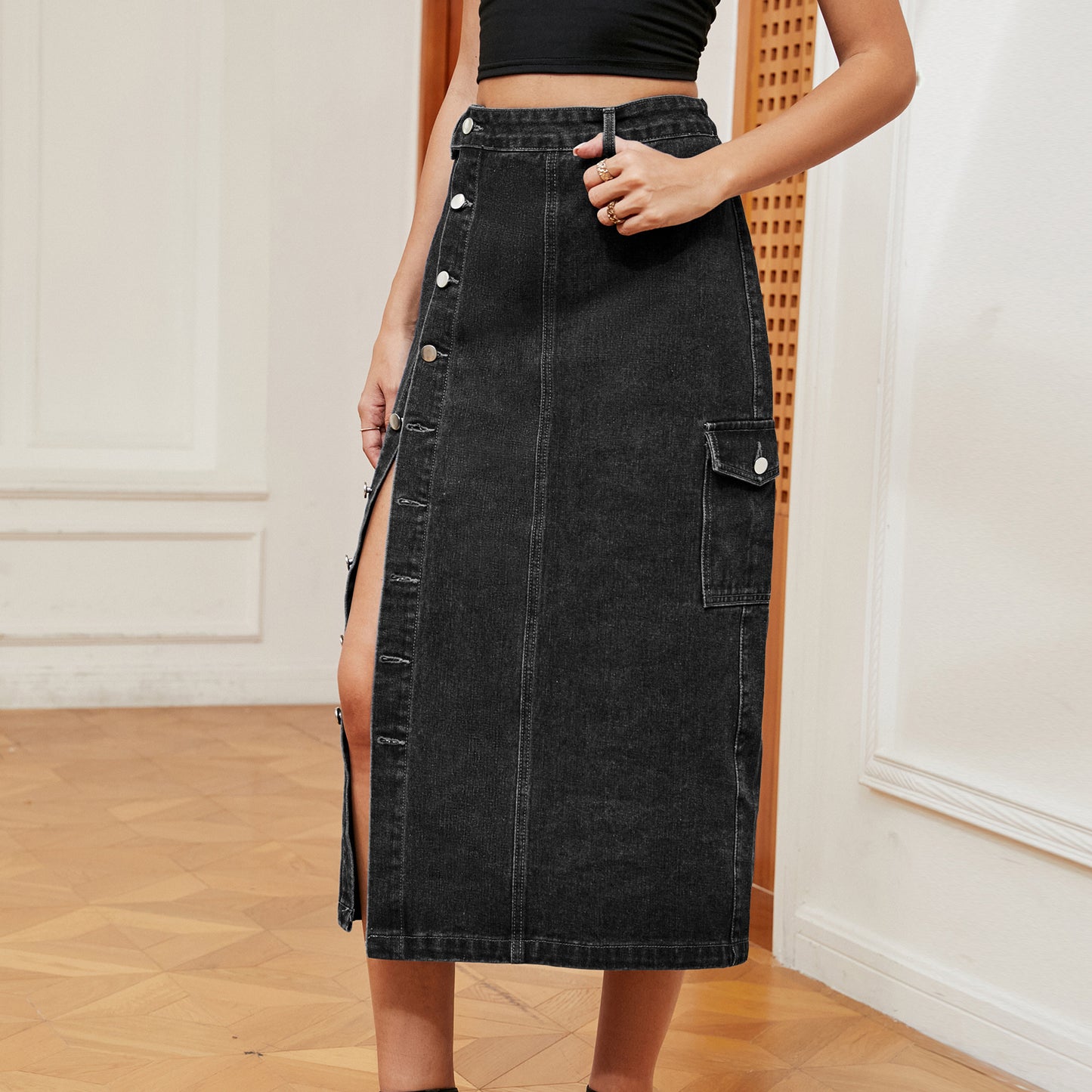 Jupe Cargo Denim Street