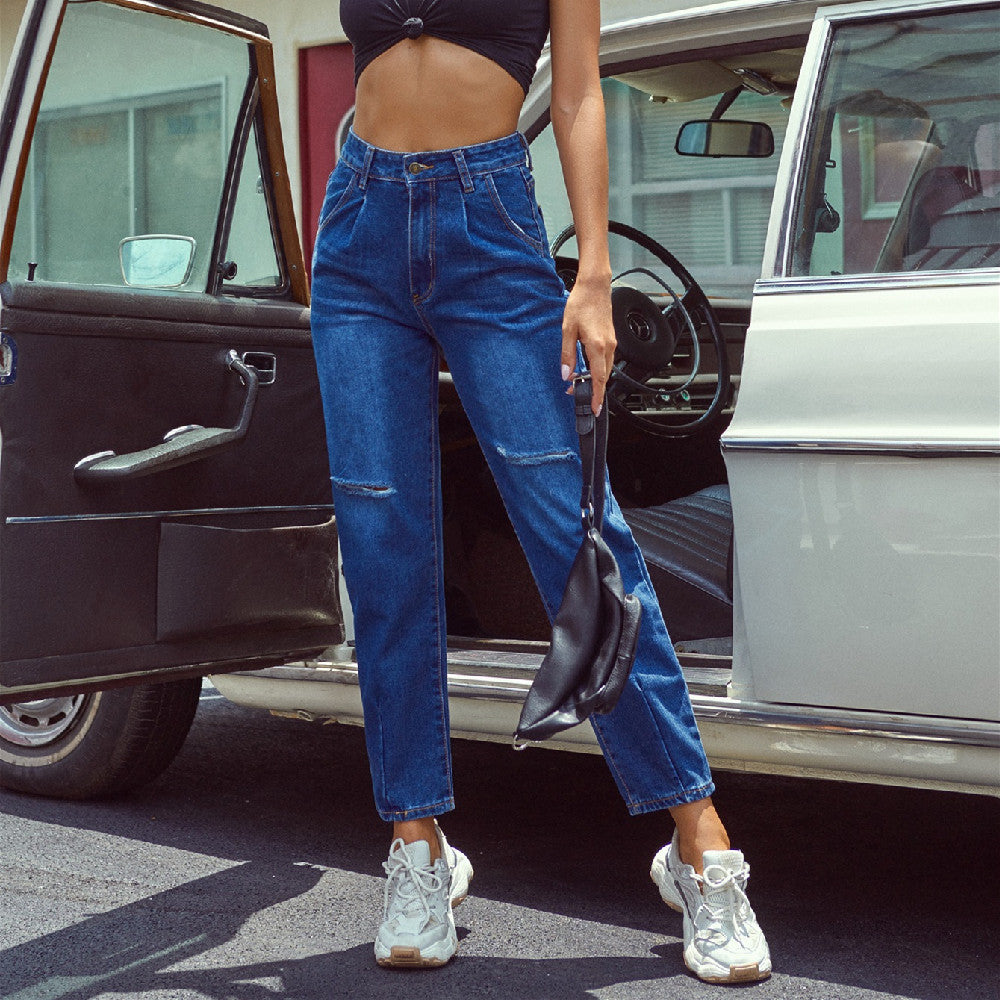 Jean Droit Taille Haute Insta Style