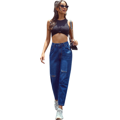 Jean Droit Taille Haute Insta Style