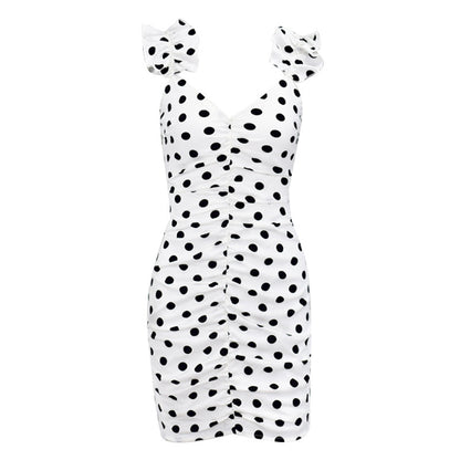 Mini à Pois Plissée