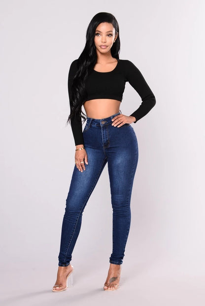 Jean Skinny Taille Haute Stretch