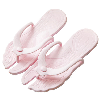Tongs de Plage Pliables – Confort, Santé et Voyage Léger