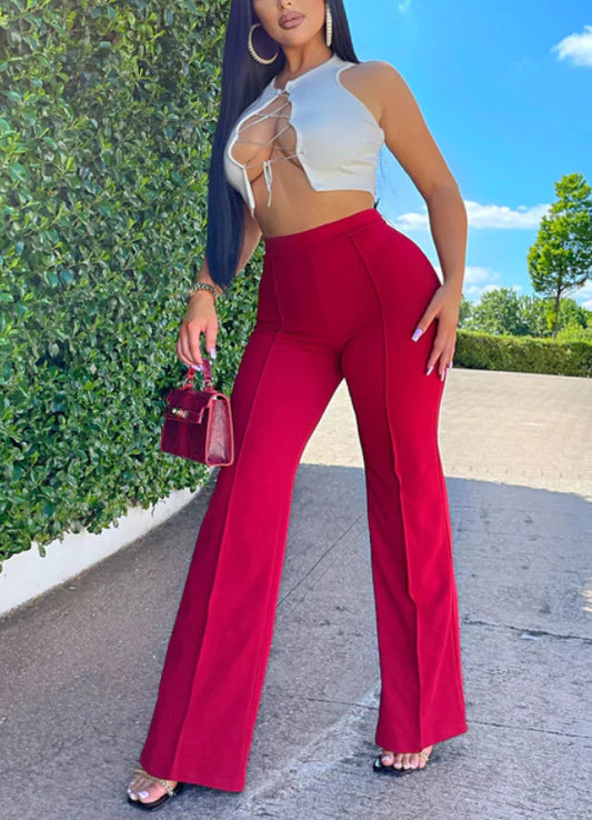 Pantalon Large Femme Tendance
