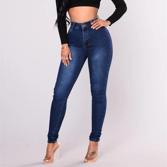 Jean Skinny Taille Haute Stretch