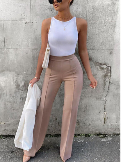 Pantalon Large Femme Tendance