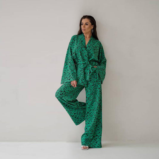 Pantalon Imprimé d'Automne à Manches Longues