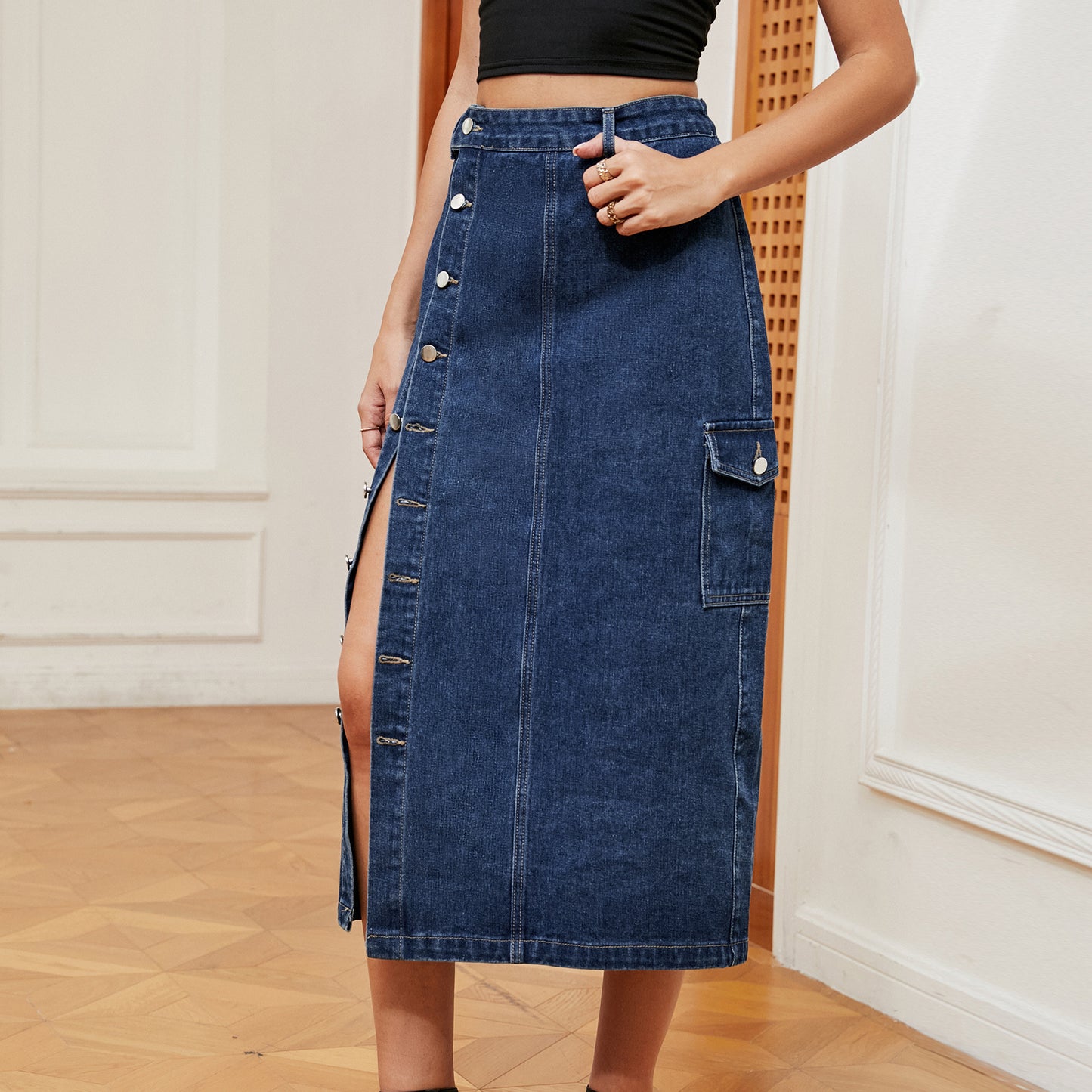 Jupe Cargo Denim Street
