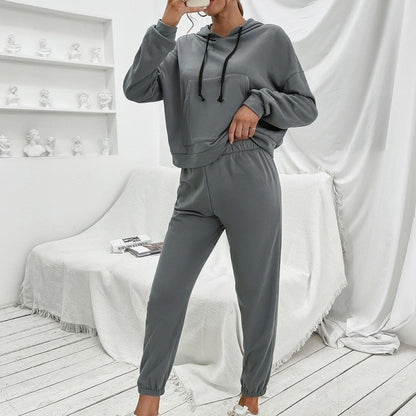 Sweat à Capuche Loose Casual Uni