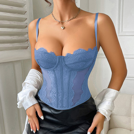 Top Sexy Sculptant à Bretelles Dentelle