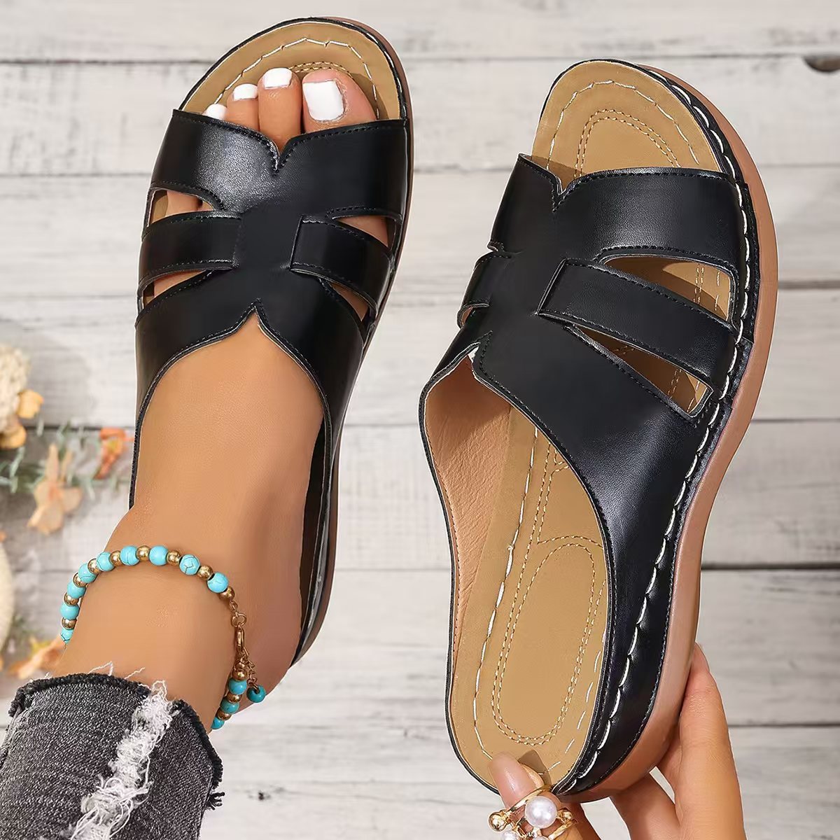 Chaussons Confort Femme Style Européen-Américain