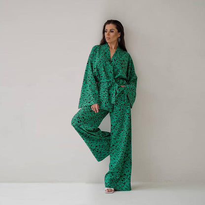 Pantalon Imprimé d'Automne à Manches Longues
