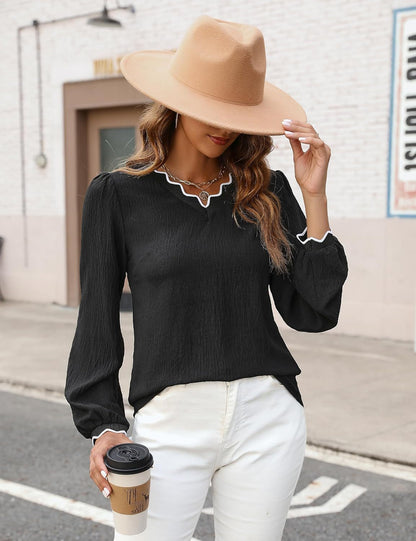Top Ajouré Chic Décontracté