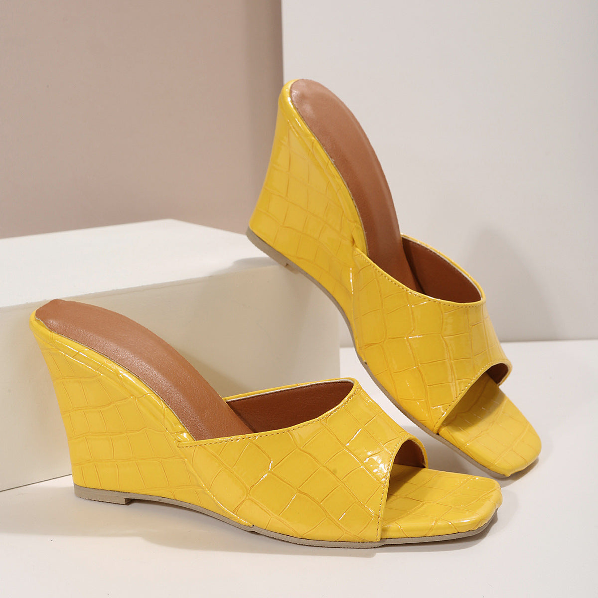 Sandales Compensées Femme Style Romain Chic