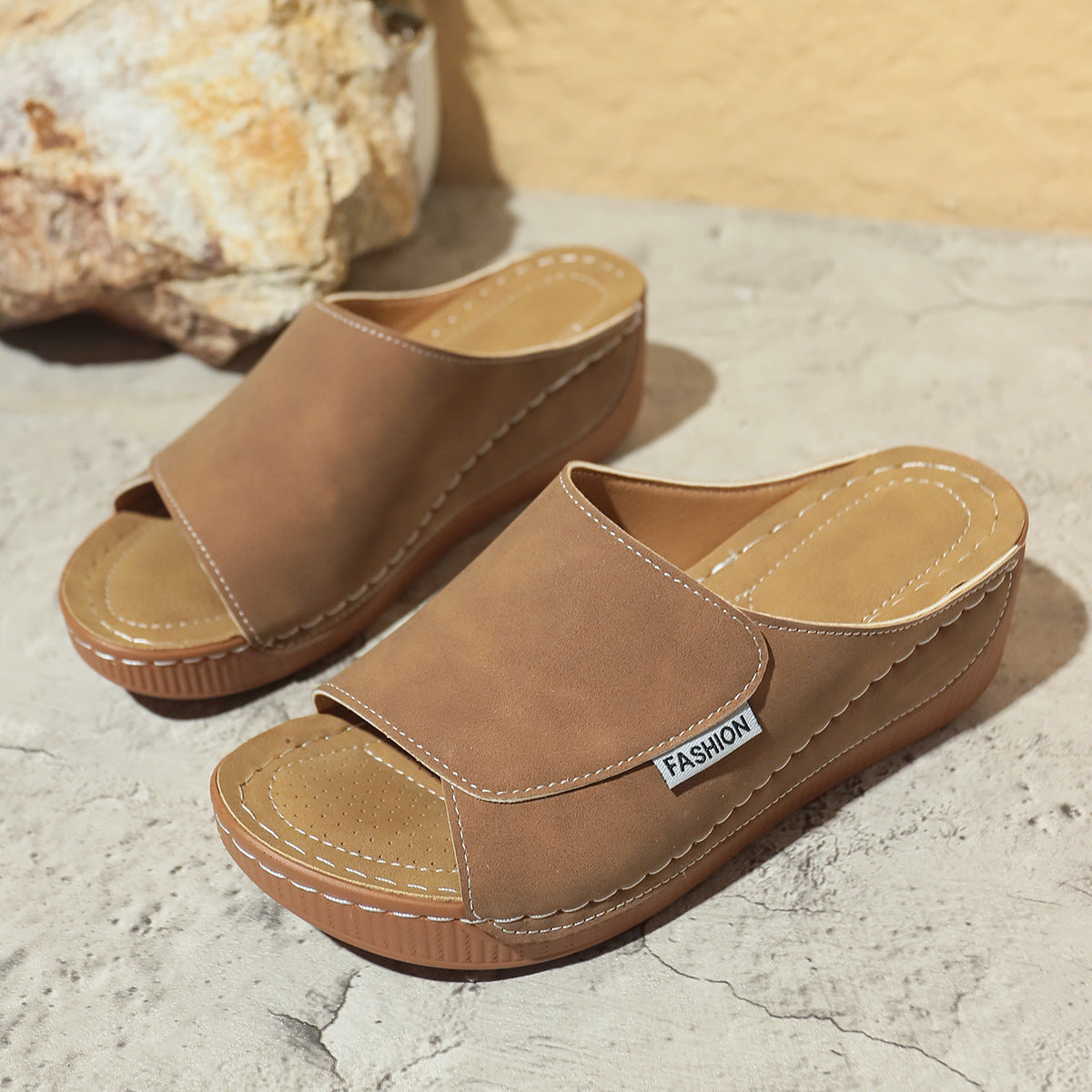 Sandales Compensées Femme Confort & Style Été