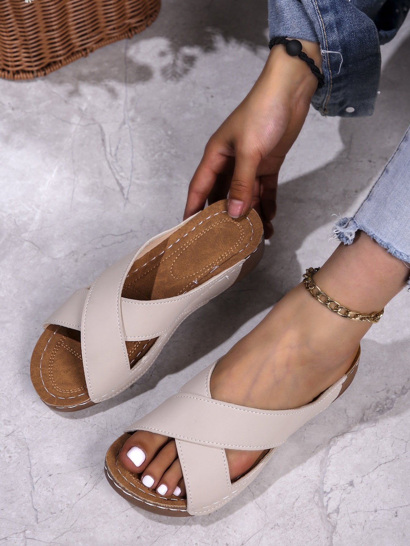 Chaussures à Talon Cuir Confortables et Légères