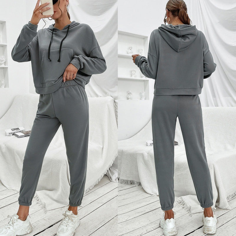 Sweat à Capuche Loose Casual Uni