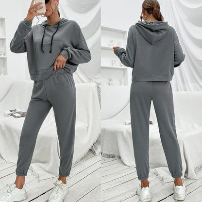 Sweat à Capuche Loose Casual Uni